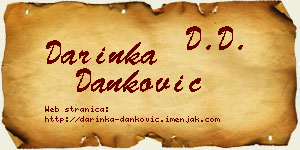 Darinka Danković vizit kartica